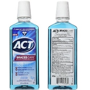 ACT Braces Care Anti-Cavity Fluoride Mouthwash