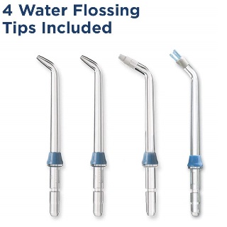 White Cordless Advanced Water Flosser tips