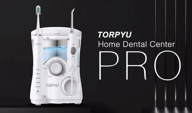 TORPYU Electric Toothbrush with Water Flosser